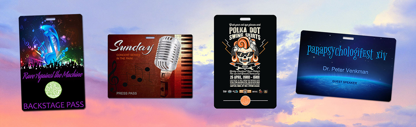 Beautiful sunset with picture of various badges over the top.